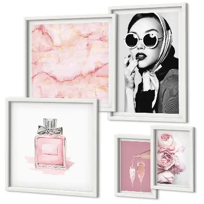 Gallery wall Stijlvolle accenten in roze