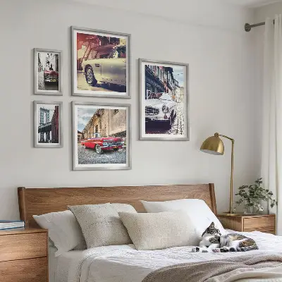 Wanddecoratie compositie Stijlvolle klassiekers in de stad