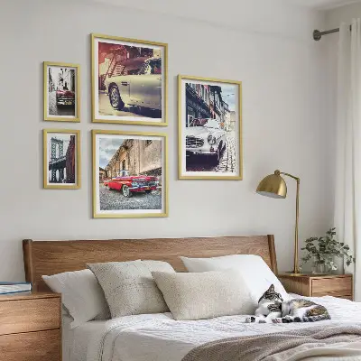 Wanddecoratie compositie Stijlvolle klassiekers in de stad