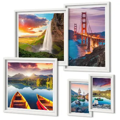 Wanddecoratie compositie Landschappen natuurbruggen VS