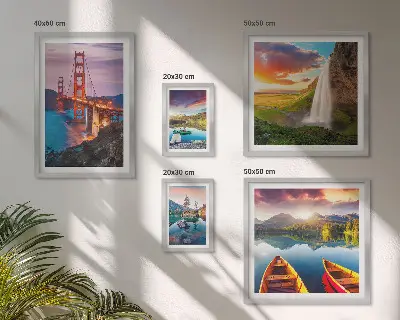 Wanddecoratie compositie landschappen met natuurbruggen in de VS