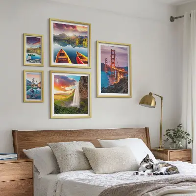 Wanddecoratie compositie landschappen met natuurbruggen in de VS