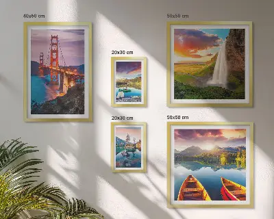 Wanddecoratie compositie landschappen met natuurbruggen in de VS