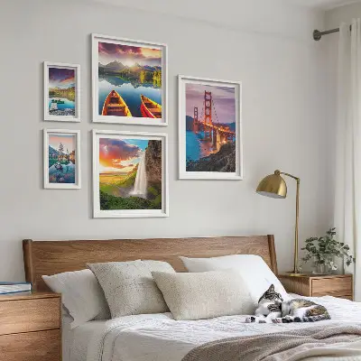 Wanddecoratie compositie landschappen met natuurbruggen in de VS