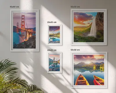 Wanddecoratie compositie landschappen met natuurbruggen in de VS