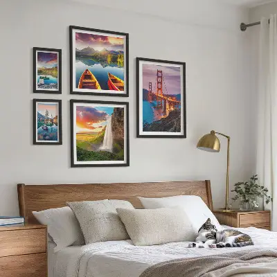 Wanddecoratie compositie landschappen met natuurbruggen in de VS