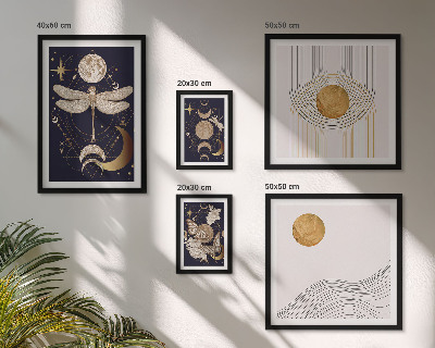 Gallery wall Stijlvolle motieven van ruimte-insecten
