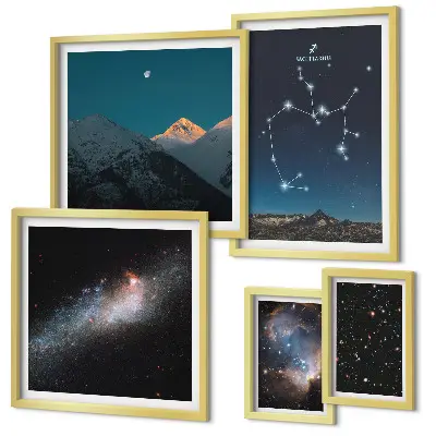 Gallery wall Kosmische landschappen van de Melkweg