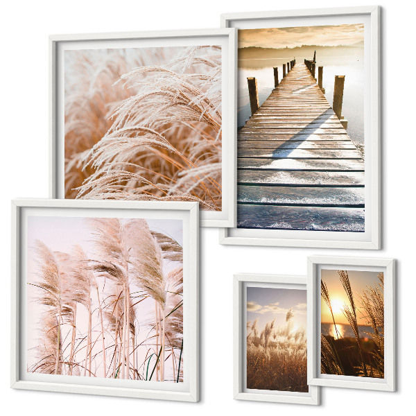 Gallery wall Rustgevende uitzichten op de natuur