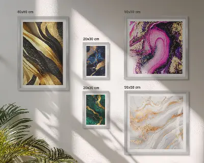 Wanddecoratie met abstracte patronen moderne compositie
