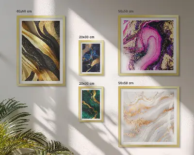 Wanddecoratie met abstracte patronen moderne compositie