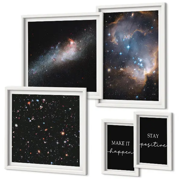 Galerijmuur kosmische inspiratie en motivatie