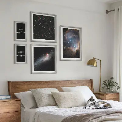 Galerijmuur kosmische inspiratie en motivatie