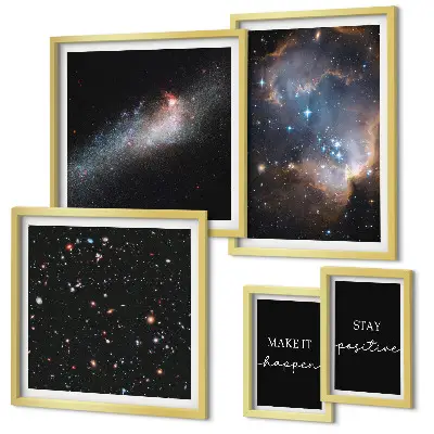 Galerijmuur kosmische inspiratie en motivatie