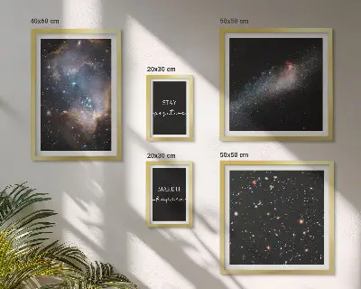 Galerijmuur kosmische inspiratie en motivatie
