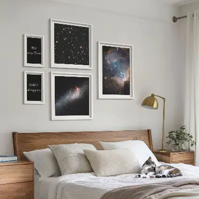 Galerijmuur kosmische inspiratie en motivatie