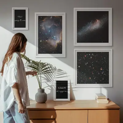 Galerijmuur kosmische inspiratie en motivatie