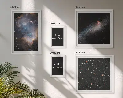 Galerijmuur kosmische inspiratie en motivatie