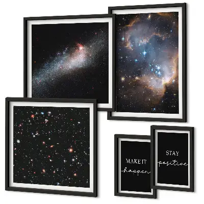 Galerijmuur kosmische inspiratie en motivatie