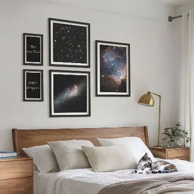 Galerijmuur kosmische inspiratie en motivatie