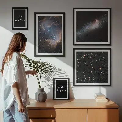 Galerijmuur kosmische inspiratie en motivatie