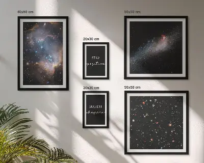 Galerijmuur kosmische inspiratie en motivatie