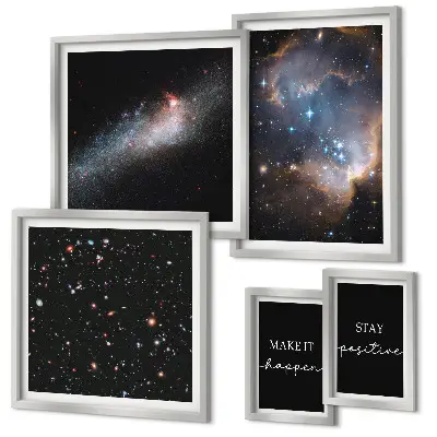 Galerijmuur kosmische inspiratie en motivatie