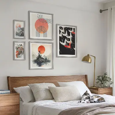 Gallery wall Japanse kunst natuurtraditie