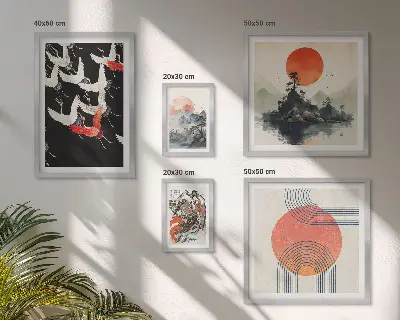 Gallery wall Japanse kunst natuurtraditie