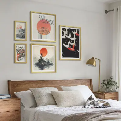 Gallery wall Japanse kunst natuurtraditie