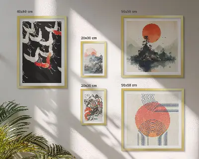 Gallery wall Japanse kunst natuurtraditie