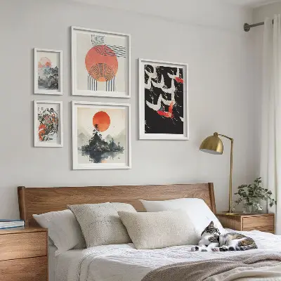 Gallery wall Japanse kunst natuurtraditie