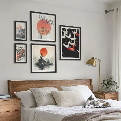 Gallery wall Japanse kunst natuurtraditie