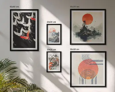 Gallery wall Japanse kunst natuurtraditie