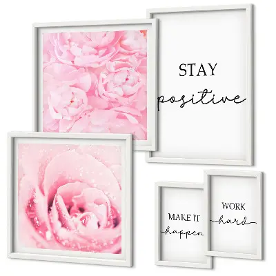 Gallery wall Motiverende citaten over bloemen