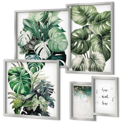 Wanddecoratie compositie Moderne plantinspiraties