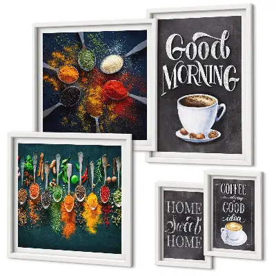 Gallery wall Koffie-ideeën voor koffieliefhebbers