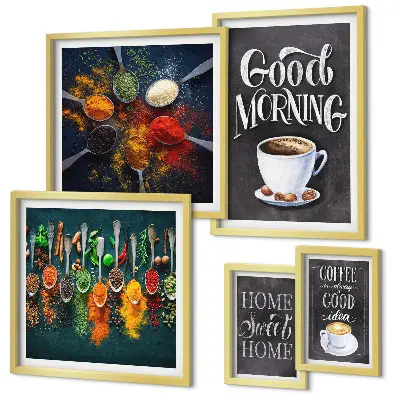Gallery wall Koffie-ideeën voor koffieliefhebbers