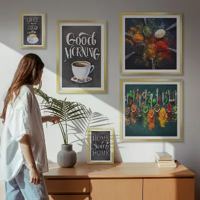 Gallery wall Koffie-ideeën voor koffieliefhebbers
