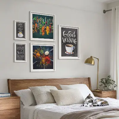 Gallery wall Koffie-ideeën voor koffieliefhebbers