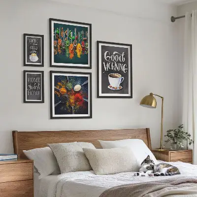 Gallery wall Koffie-ideeën voor koffieliefhebbers