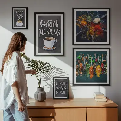 Gallery wall Koffie-ideeën voor koffieliefhebbers