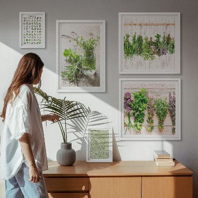 Gallery wall Decoratie-inspiratie met kruiden