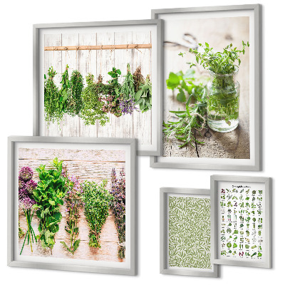 Gallery wall Decoratie-inspiratie met kruiden