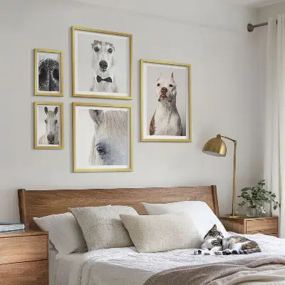 Wanddecoratie compositie Moderne dierenportretten