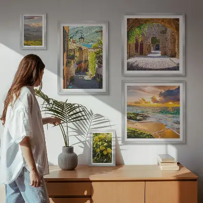 Gallery wall Charmante straten en landschappen