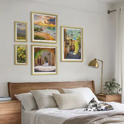 Gallery wall Charmante straten en landschappen