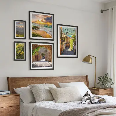 Gallery wall Charmante straten en landschappen