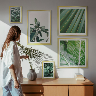 Wanddecoratie compositie Inspiratiebronnen uit tropische planten