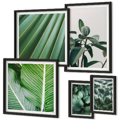 Wanddecoratie compositie Inspiratiebronnen uit tropische planten